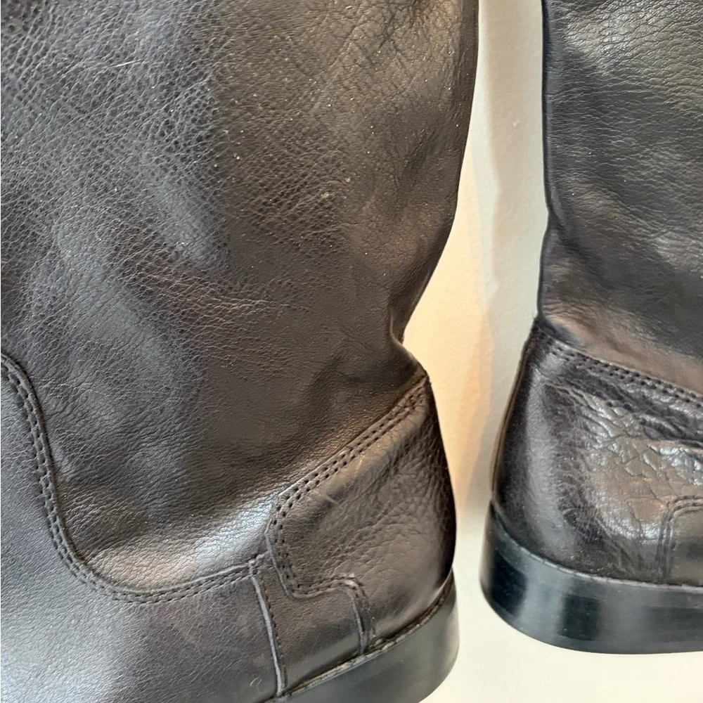Nine West Black leather Over the Knee Boots tall woman's 9.5